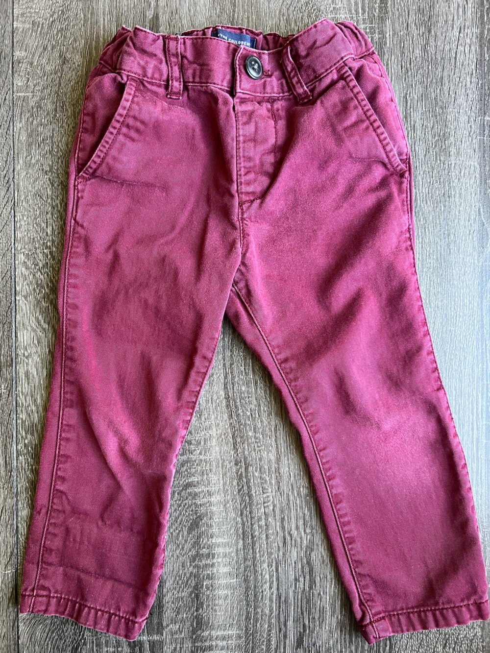 The Children’s Place Toddler Pants 2T Burgundy Pull On Jogger Pants - Picture 1 of 3